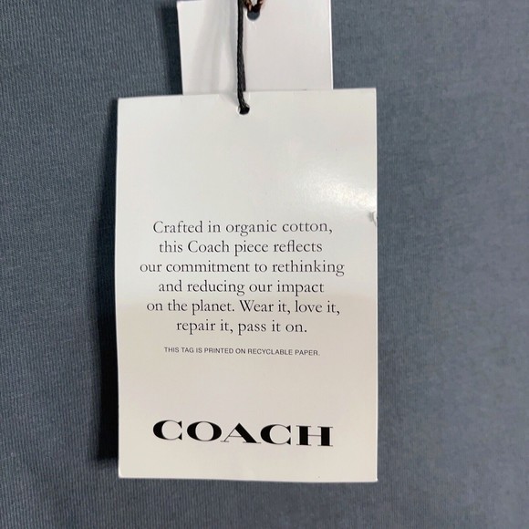 Coach X Peanuts XS CE544 Men’s Signature Snoopy T Shirt Navy NWOT Org $178 - Picture 3 of 12